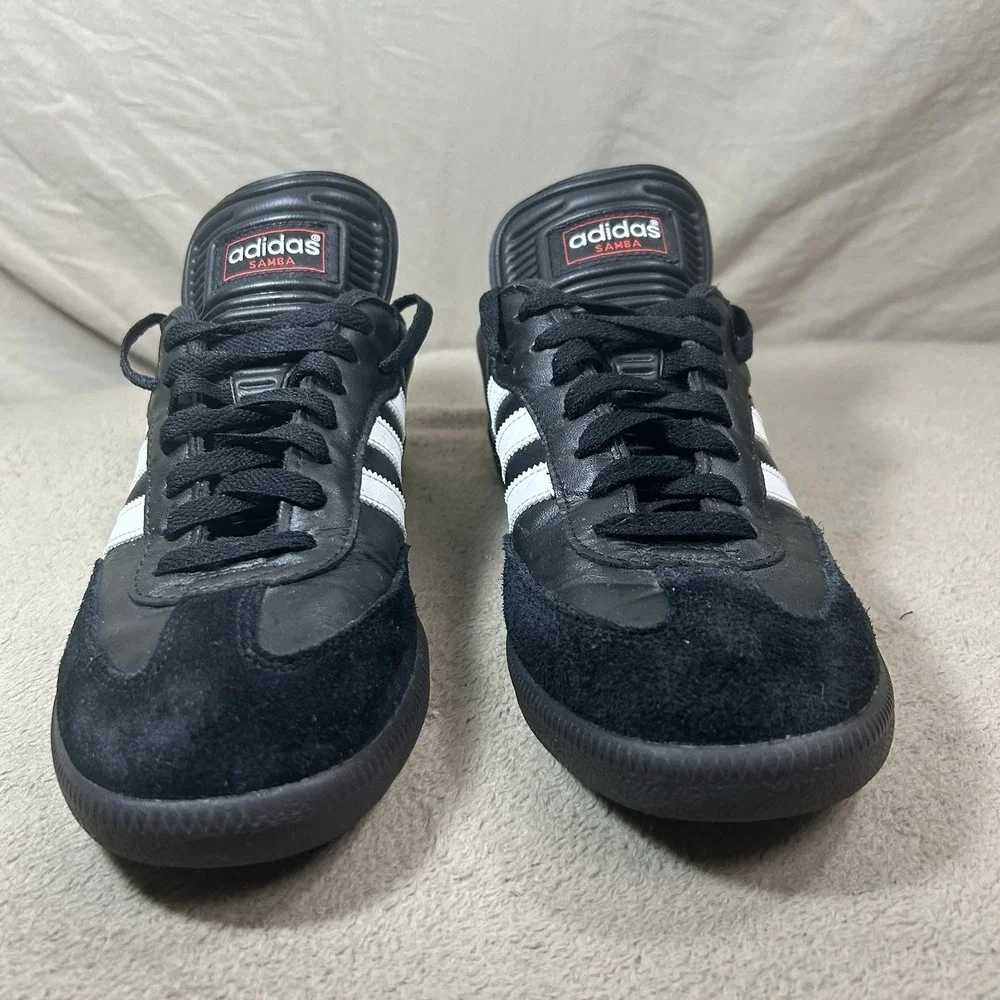 adidas Samba Adult White Black White Classic Leather Sneakers